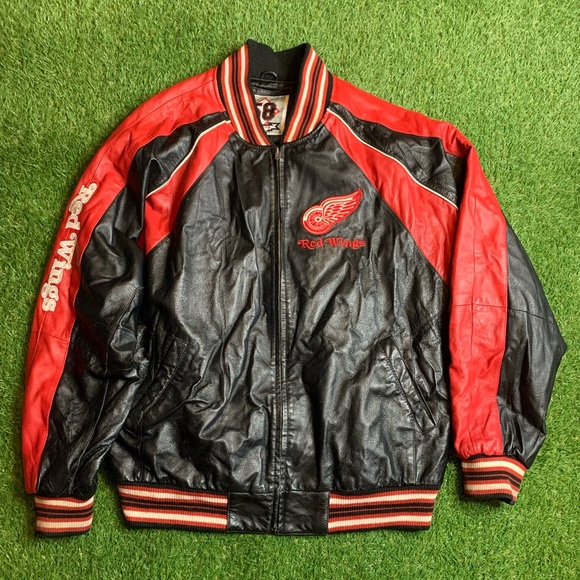 Vintage Detroit Red Wings Leather Jacket - Picture 2 of 7
